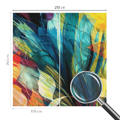 Foto behang voor de kinderkamer Abstracte bladeren