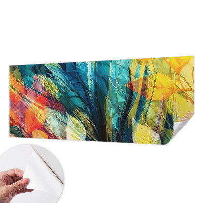 Foto behang voor de kinderkamer Abstracte bladeren