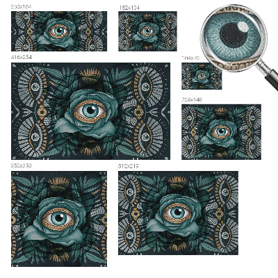 Fotobehang babykamer Bloem oog