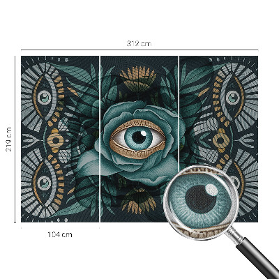 Fotobehang babykamer Bloem oog