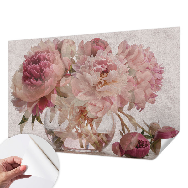 Fotobehang tienerkamer Pioenroos Charme