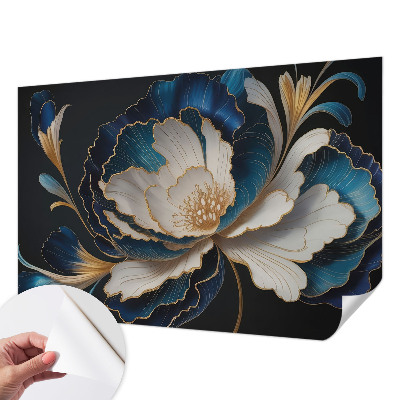 3D fotobehang Bloemenpatroon