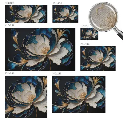 3D fotobehang met een bloemenpatroon