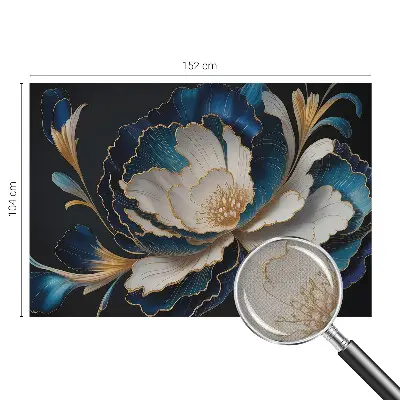3D fotobehang met een bloemenpatroon