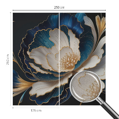 3D fotobehang Bloemenpatroon