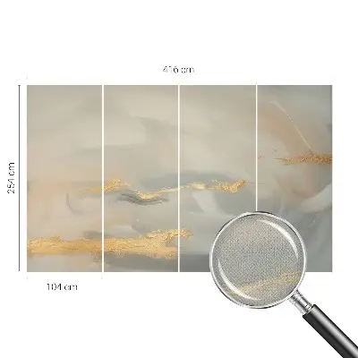 Foto behang voor de kinderkamer met zachte strepen als patroon