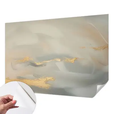 Foto behang voor de kinderkamer met zachte strepen als patroon