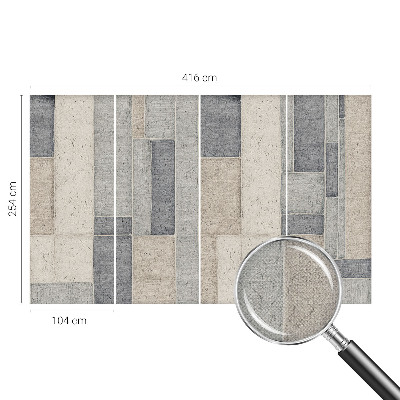 Fotobehang kinderkamer met een geometrisch mozaïekpatroon
