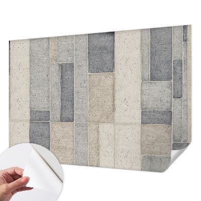 Fotobehang kinderkamer met een geometrisch mozaïekpatroon