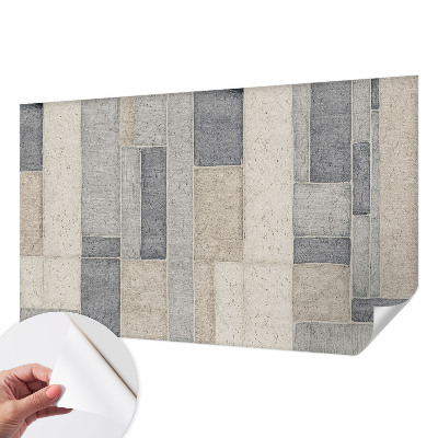Fotobehang kinderkamer met een geometrisch mozaïekpatroon