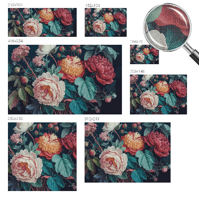 Fotobehang babykamer met kleurrijke bloemen