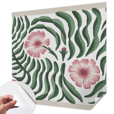 Fotobehang voor de kinderkamer Bloemenbladeren