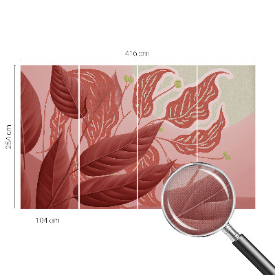Fotobehang tienerkamer Biologische bladeren