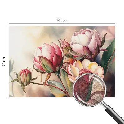 Zelfklevend fotobehang met een boeket bloemen
