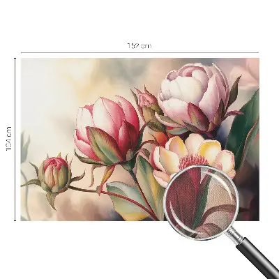 Zelfklevend fotobehang met een boeket bloemen
