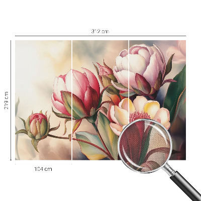 Zelfklevend fotobehang Een boeket bloemen