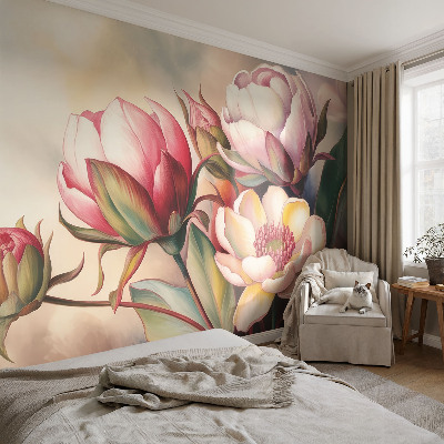 Zelfklevend fotobehang Een boeket bloemen