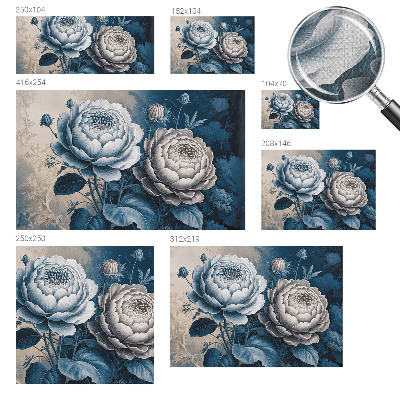 3D fotobehang Romantische bloemen