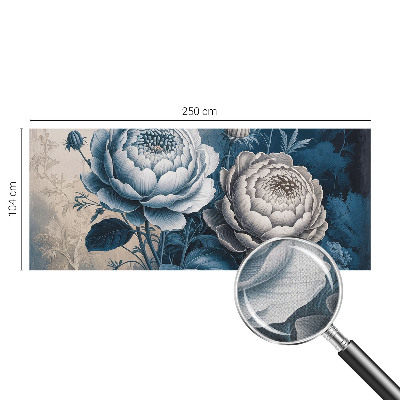 3D fotobehang Romantische bloemen
