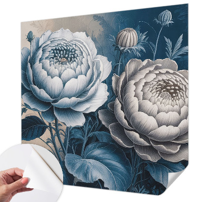 3D fotobehang Romantische bloemen
