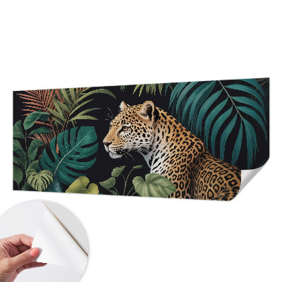 Foto behang voor de kinderkamer met een exotische luipaardprint