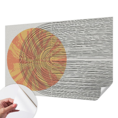 Fotobehang voor kinderkamer Cirkel met lijnen
