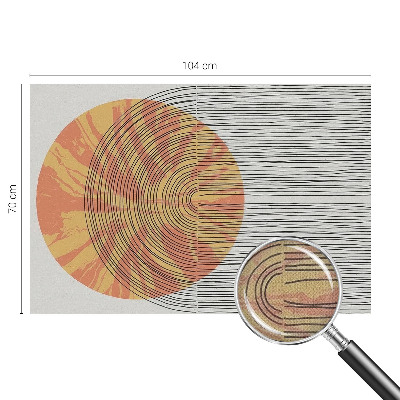 Fotobehang voor kinderkamer Cirkel met lijnen