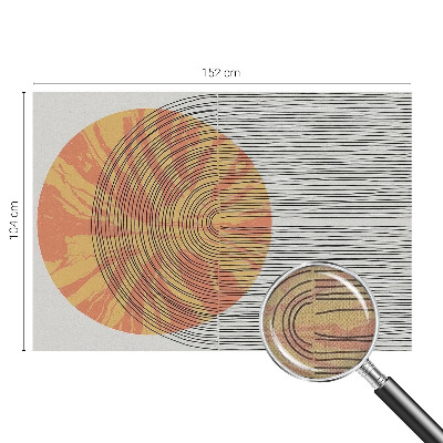 Fotobehang voor kinderkamer Cirkel met lijnen