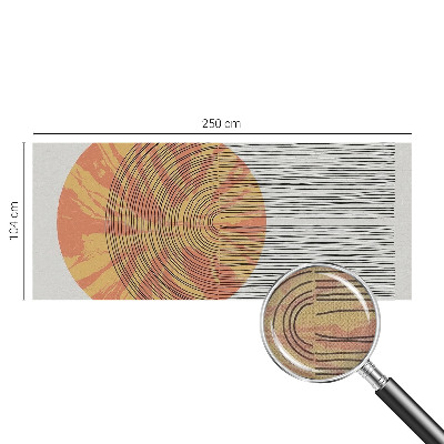 Fotobehang voor kinderkamer Cirkel met lijnen