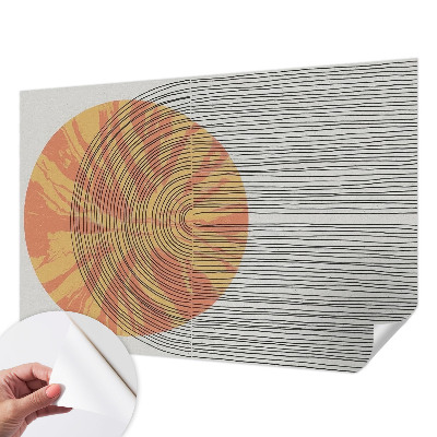 Fotobehang voor kinderkamer Cirkel met lijnen