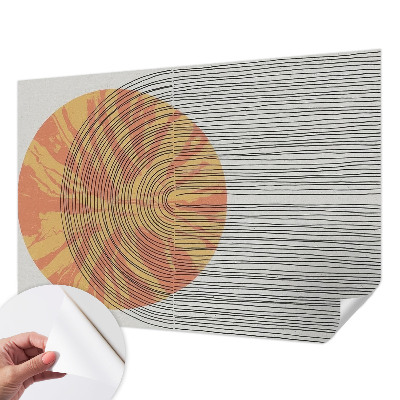 Fotobehang voor kinderkamer Cirkel met lijnen