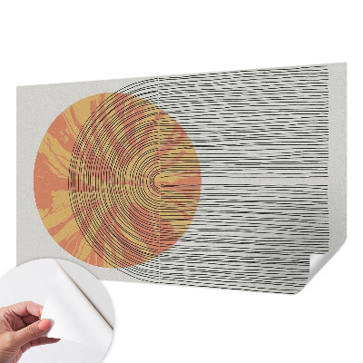 Fotobehang voor kinderkamer Cirkel met lijnen