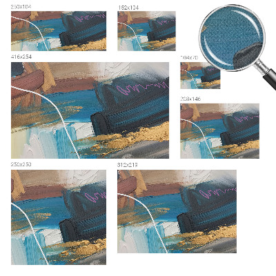 Foto behang voor de keuken met een abstract patroon