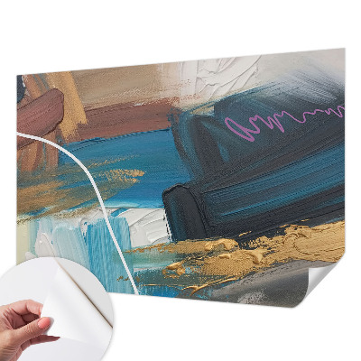 Foto behang voor de keuken met een abstract patroon
