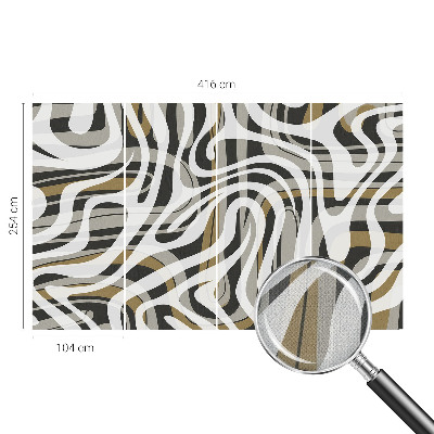 Fotobehang tienerkamer Abstracte lijnen