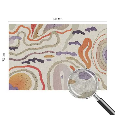 3D fotobehang met abstracte patronen