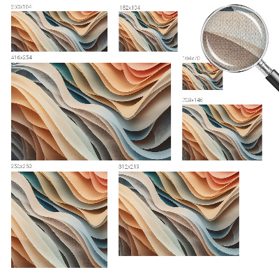 Zelfklevend fotobehang Golvende vormen