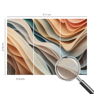 Zelfklevend fotobehang Golvende vormen