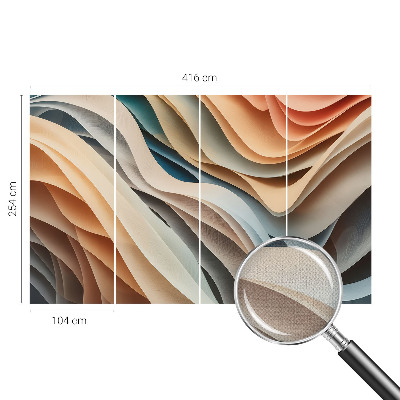 Zelfklevend fotobehang Golvende vormen