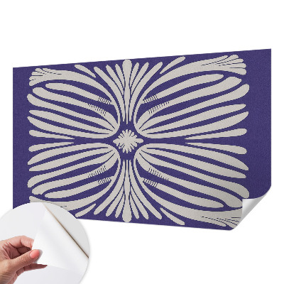 Zelfklevende behangsticker Bloemsymmetrie