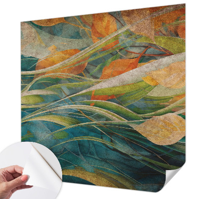 Zelfklevend fotobehang op maat met een herfstlandschap