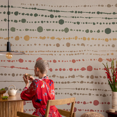 Fotobehang voor kinderkamer Kleurrijke stippen