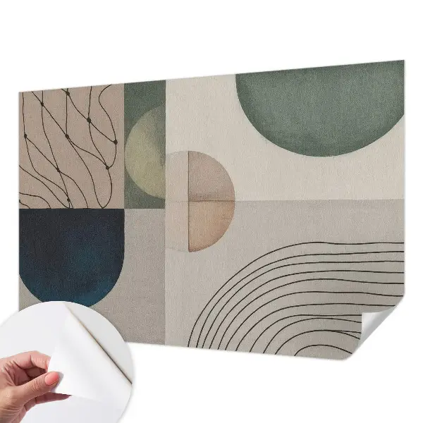 Fotobehang kinderkamer met geometrische vormen
