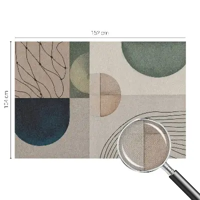 Fotobehang kinderkamer met geometrische vormen