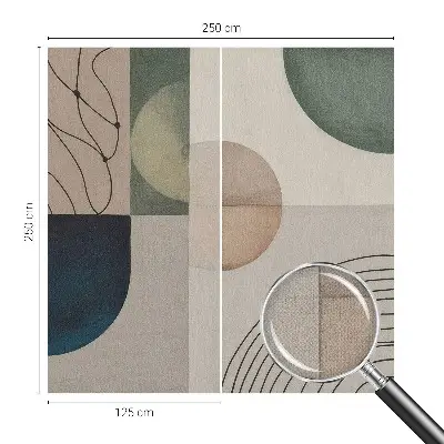 Fotobehang kinderkamer met geometrische vormen