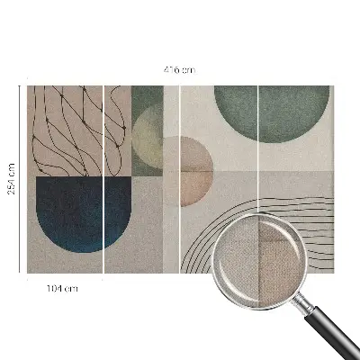 Fotobehang kinderkamer met geometrische vormen