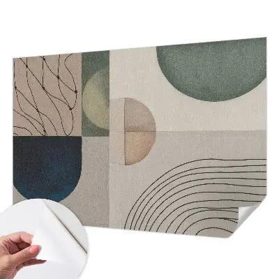 Fotobehang kinderkamer met geometrische vormen