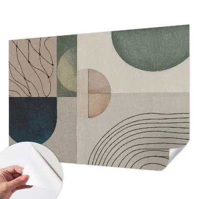 Fotobehang kinderkamer met geometrische vormen