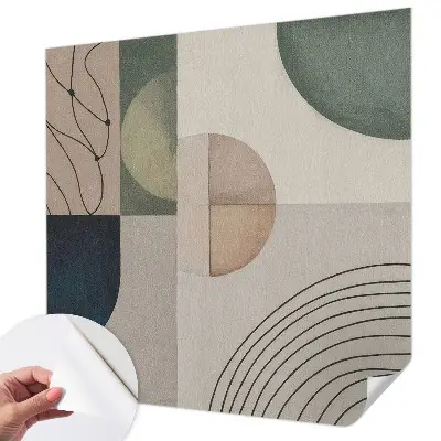 Fotobehang kinderkamer met geometrische vormen