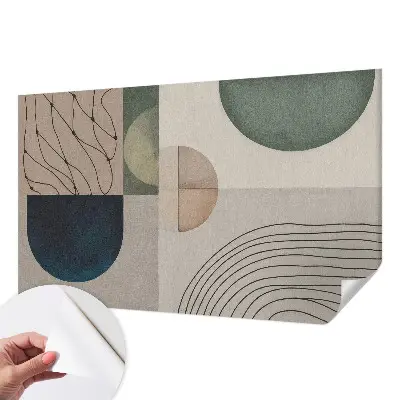 Fotobehang kinderkamer met geometrische vormen